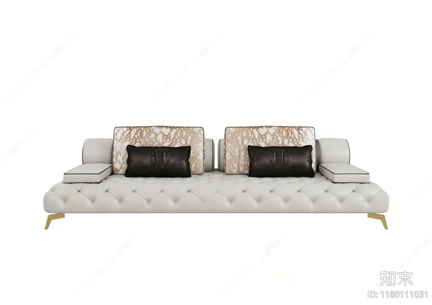 Modern White Sofa 3D Model – 1312 – VRAY Render