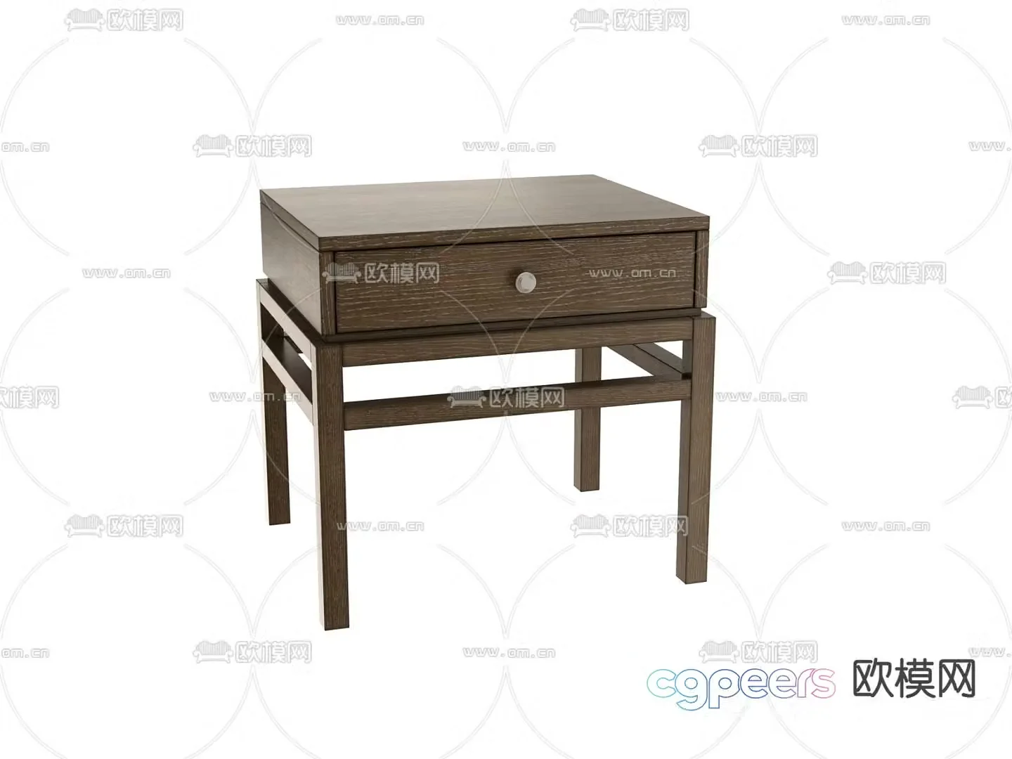 New Chinese style bedside table 3d model
