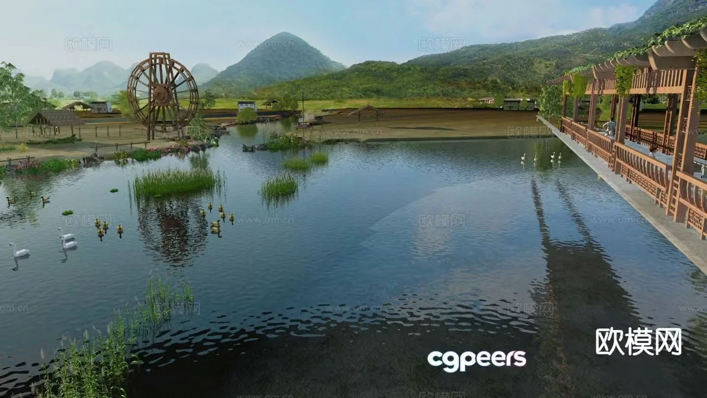 Ecological Farm Pastoral 3D Model