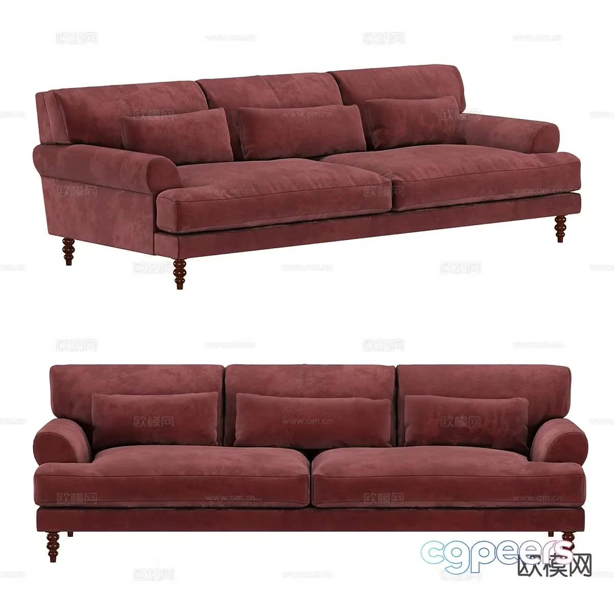 Maxwell loveseat 3d model