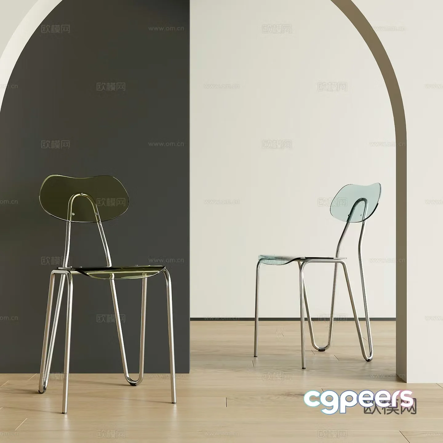 Modern single chair 3d model
