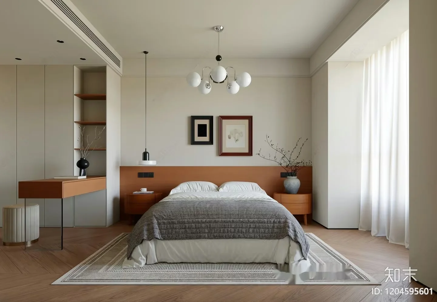 Cozy Bedroom 3D Model – 17245 – CORONA Render