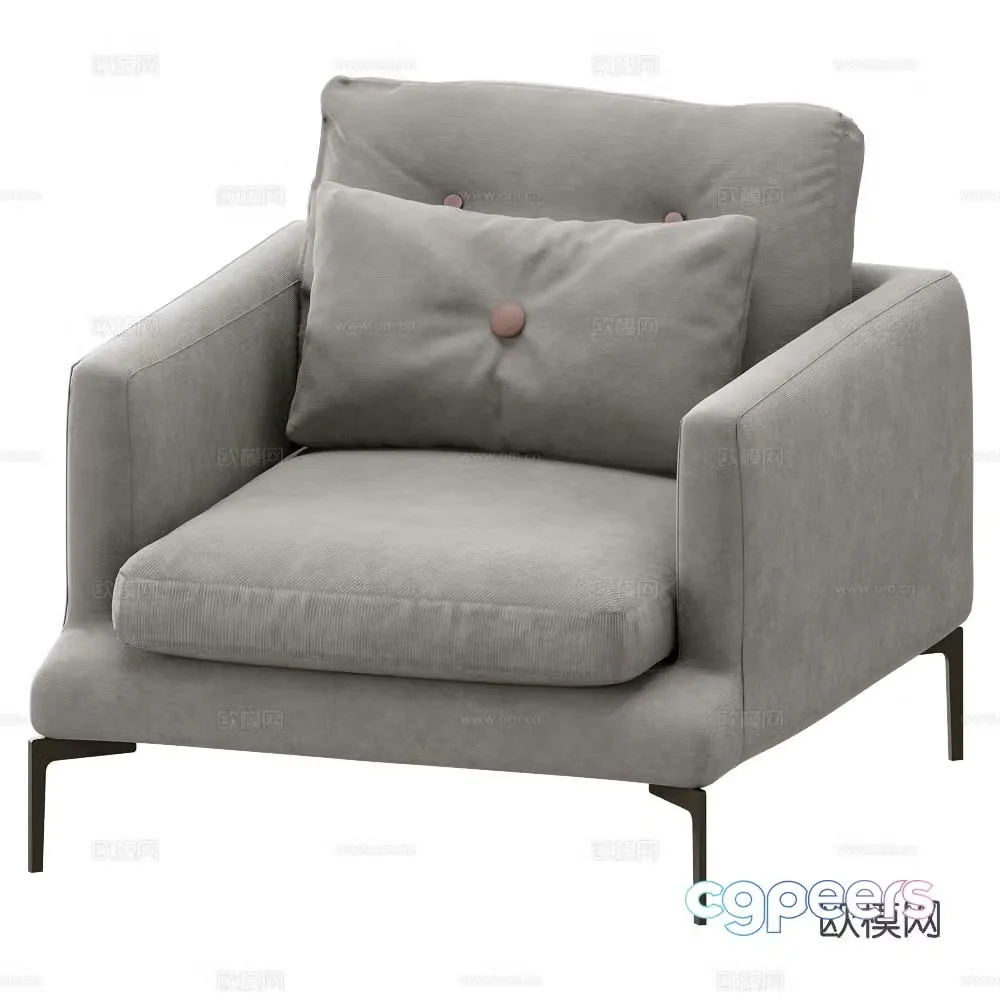 Saba single sofa 3d model
