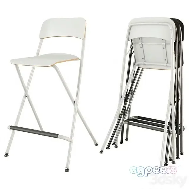 3ds Max Free – Bar chair Ikea FRANKLIN