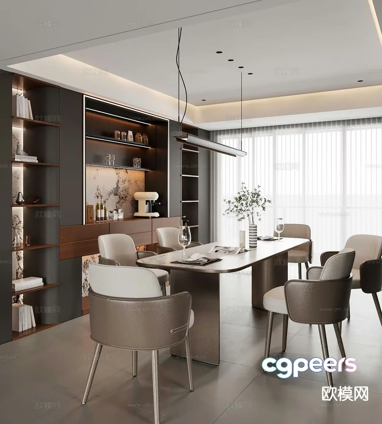 Italian restaurant 3d model