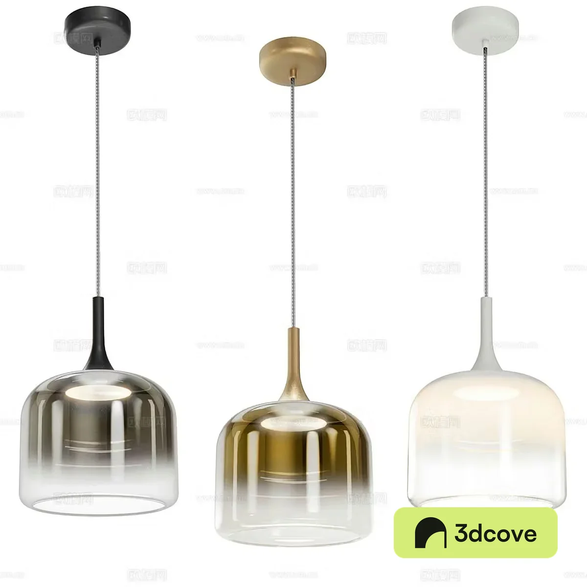 Modern glass small chandelier