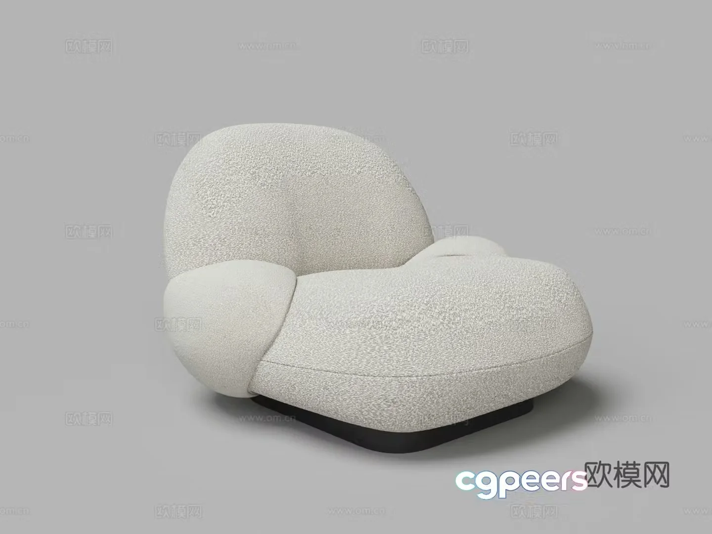 Modern single sofa 3d model