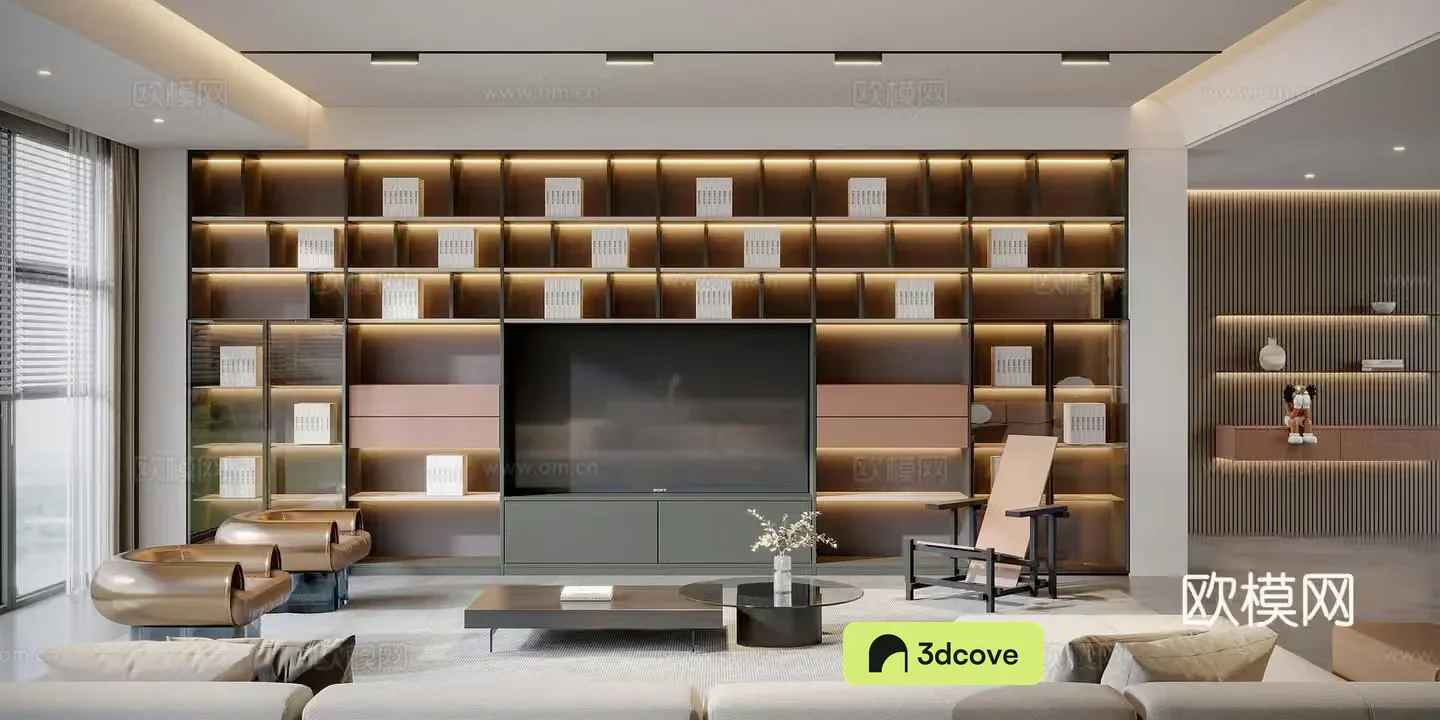 Modern living room sofa combination