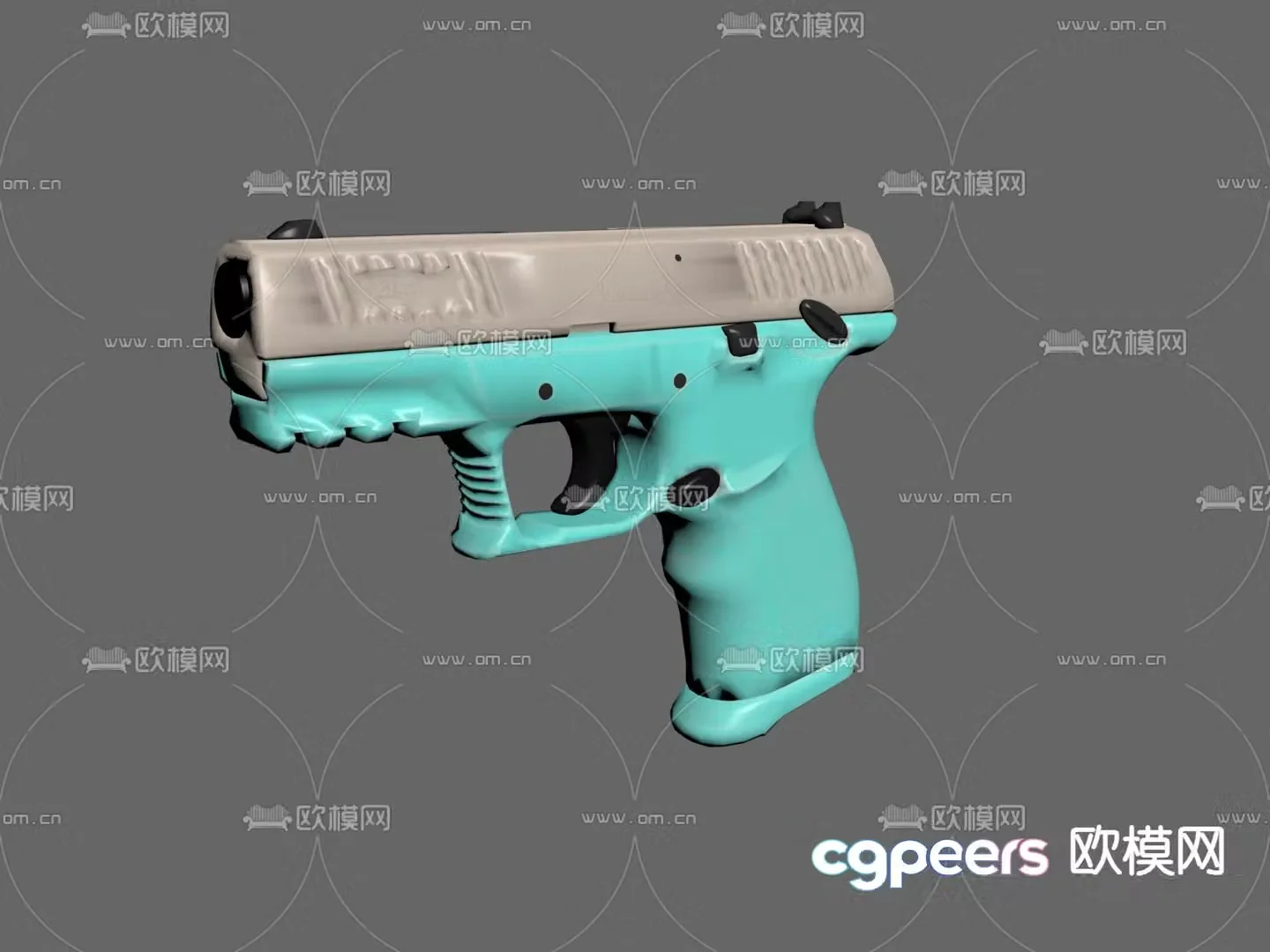 Toy pistol children’s pistol 3d model