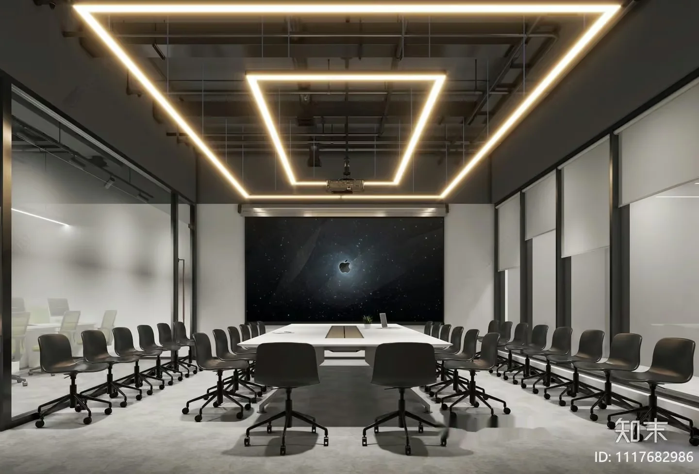 Modern Conference Room 3D Model – 15190 – VRAY Render