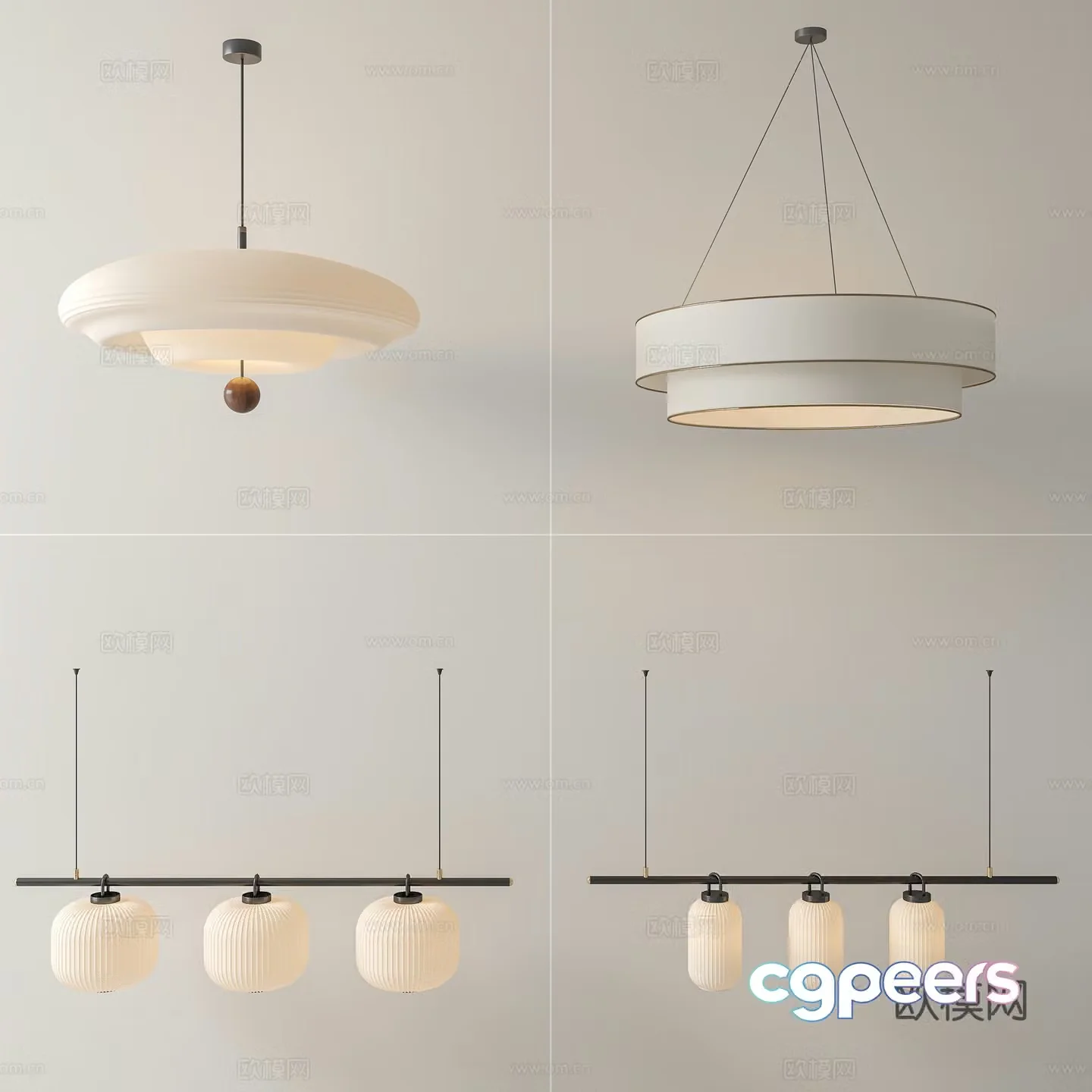 New Chinese style Chinese chandeliers New Chinese style study chandeliers New Chinese style living room chandeliers New Chinese style restaurant 3D model