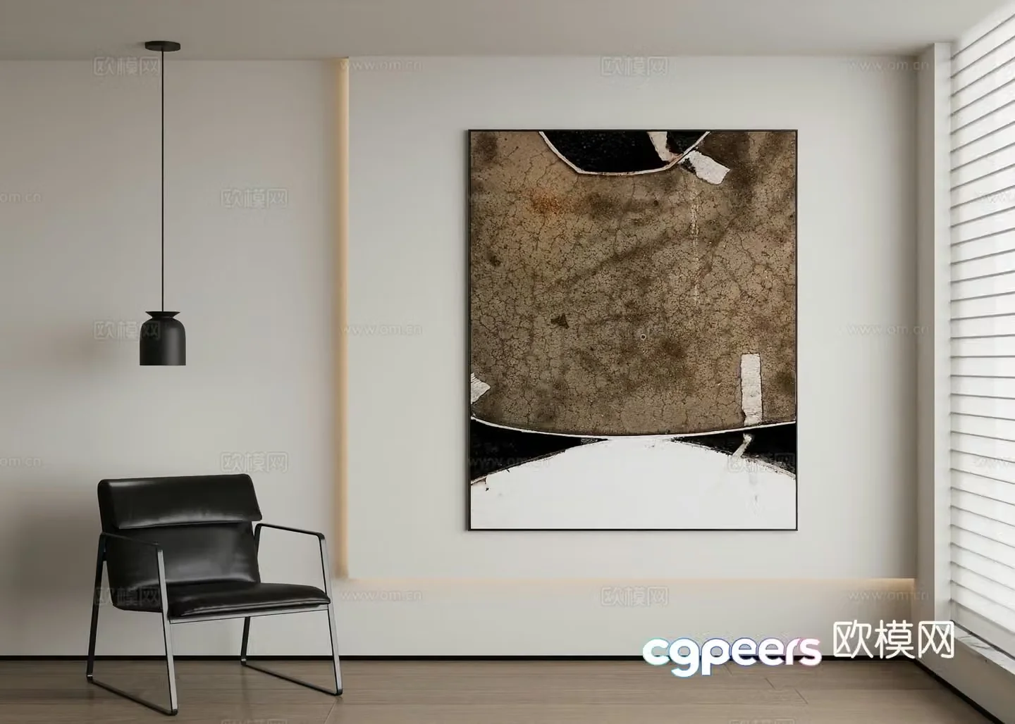 Modern decorative painting 3d model