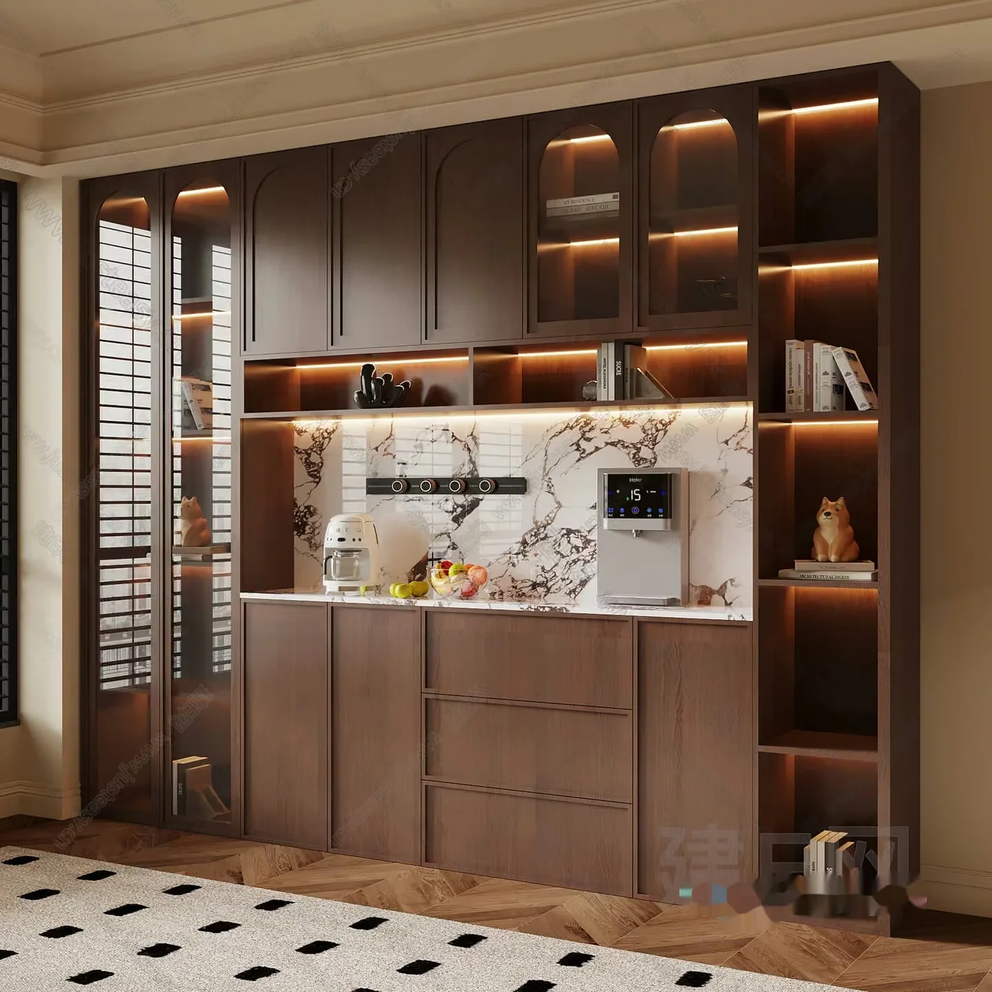 Modern Kitchen Design 3D Model – 4287 – VRAY Render