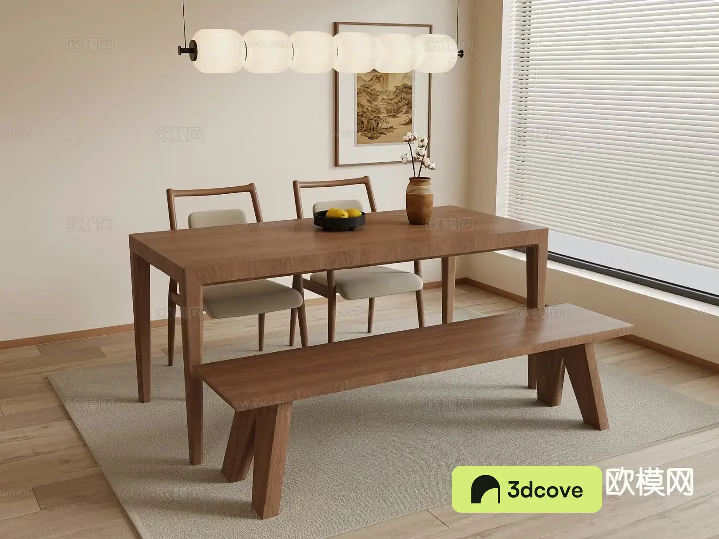 Medieval style dining table and chairs