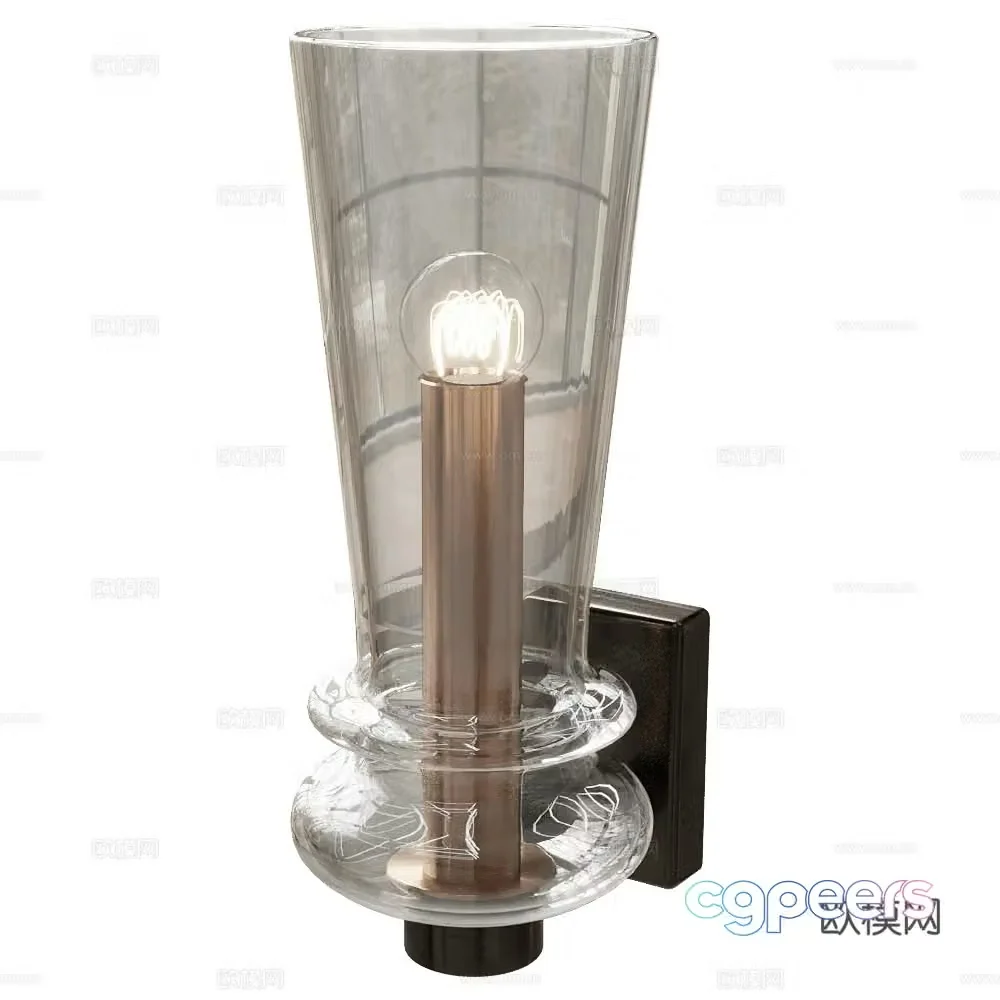 Italamp glass wall light 3d model