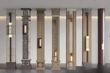 Tall Decorative Columns 3D Model – 10780 – VRAY Render
