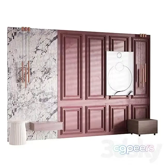 3ds Max Free – Decorative Wall Panel 40