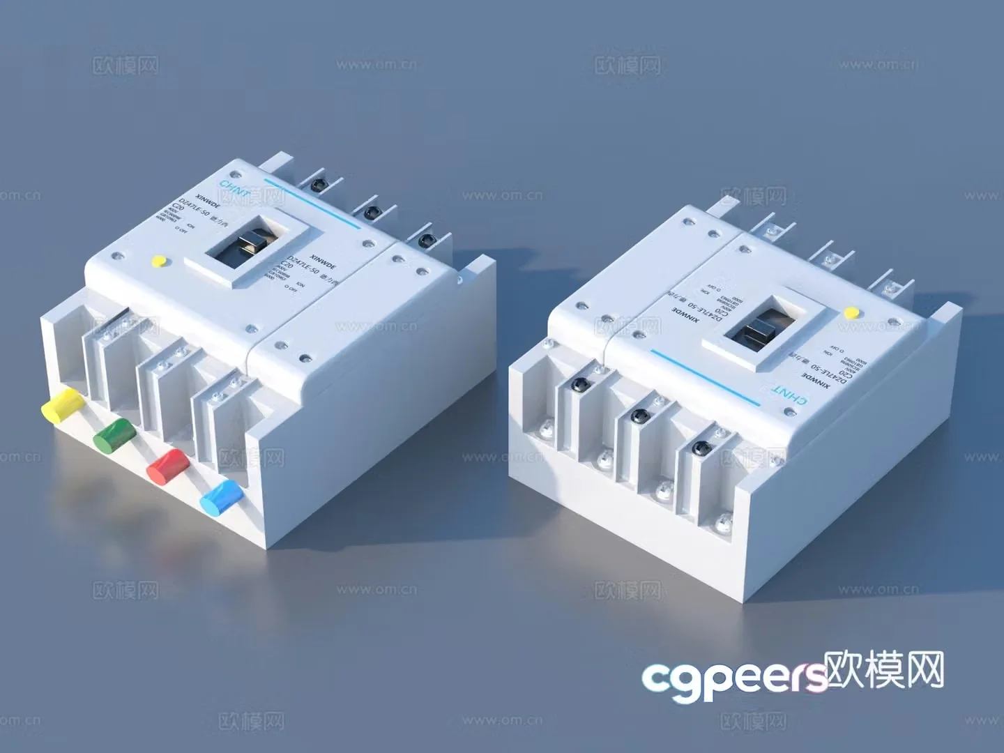 Circuit breaker leakage protection switch air switch 3d model