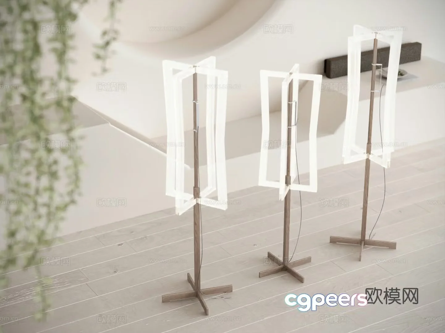 Modern simple floor lamp decorative lamp 3d model