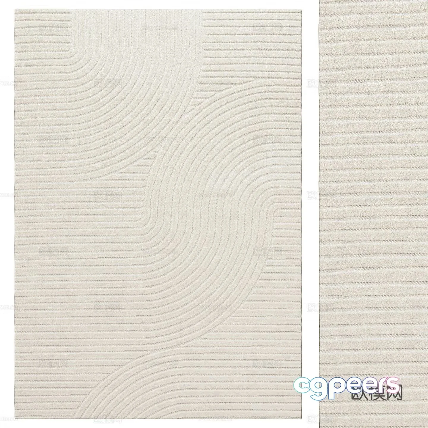 Nordic carpet 3d model