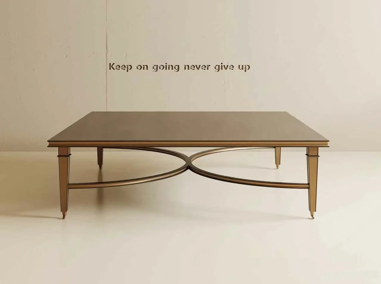 Gold Coffee Table 3D Model – 8462 – CORONA Render