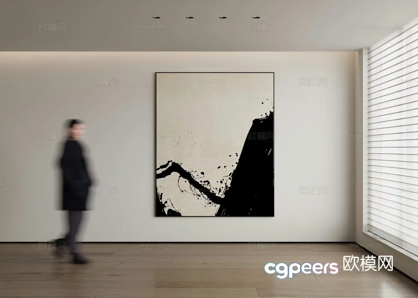 Modern decorative painting 3d model