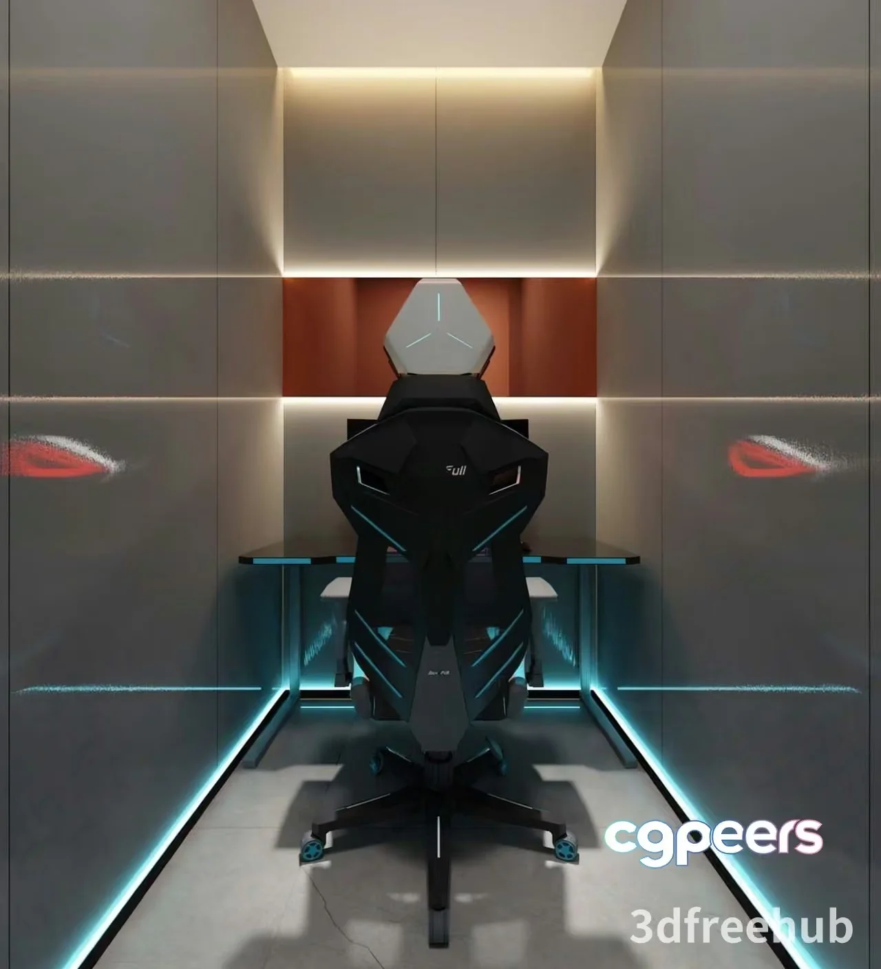 Modern Gaming Chair 3D Model – 19963 – VRAY Render