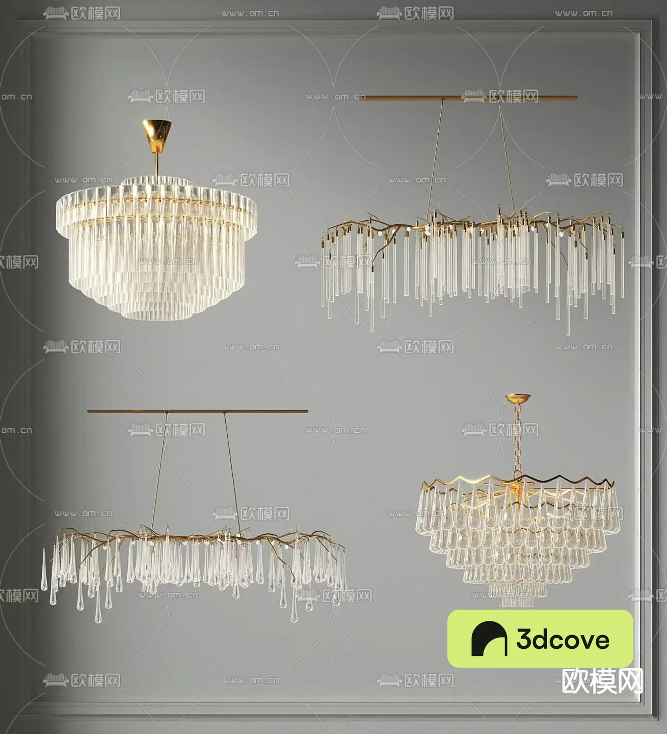 Light luxury chandelier ring chandelier