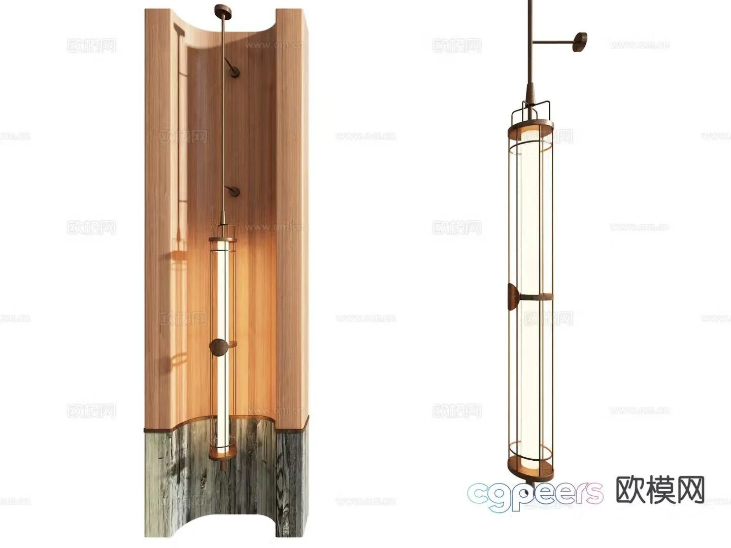 New Chinese style wall lamp 3d model
