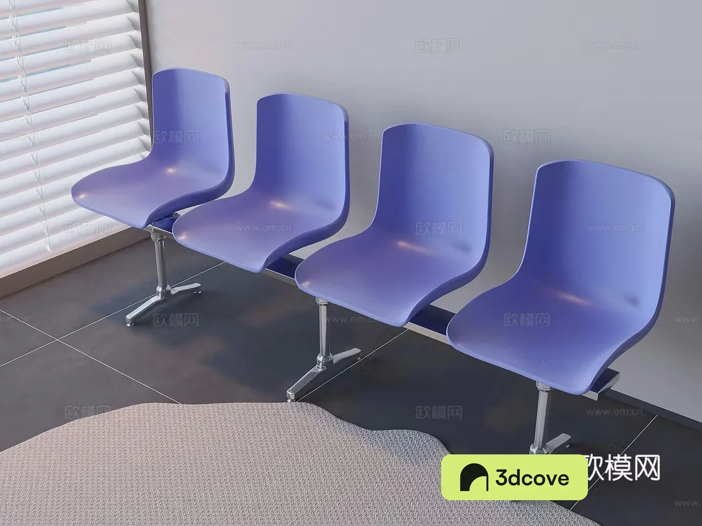 Public chairs rows of seats Airport station waiting chairs Backrest leisure chair