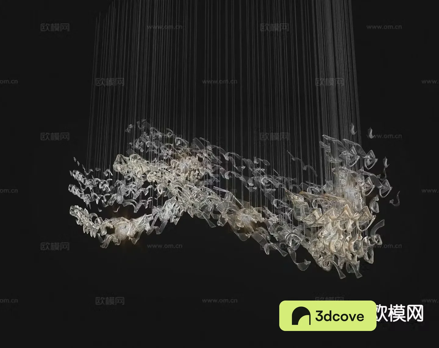 Modern art crystal chandelier