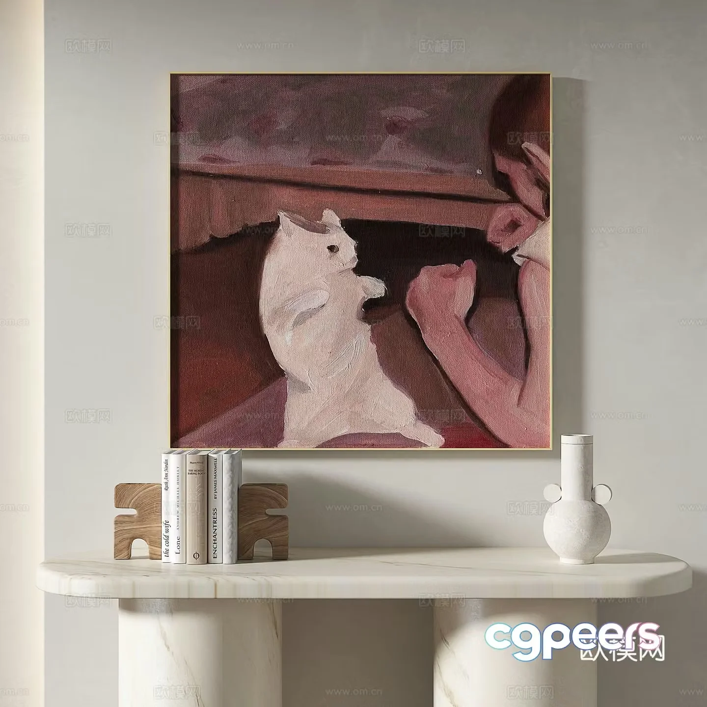 Decorative painting oil painting art painting 3d model