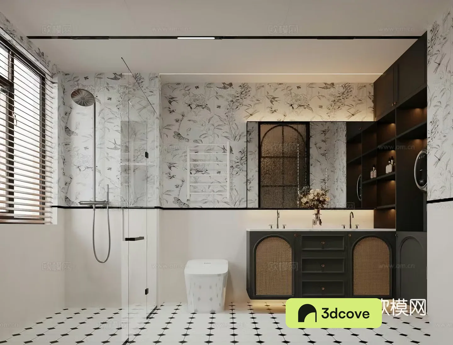 French bathroom retro bathroom