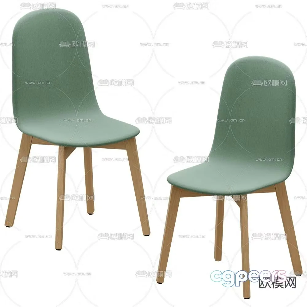 CANCIO Nordic chair dining chair 3d model
