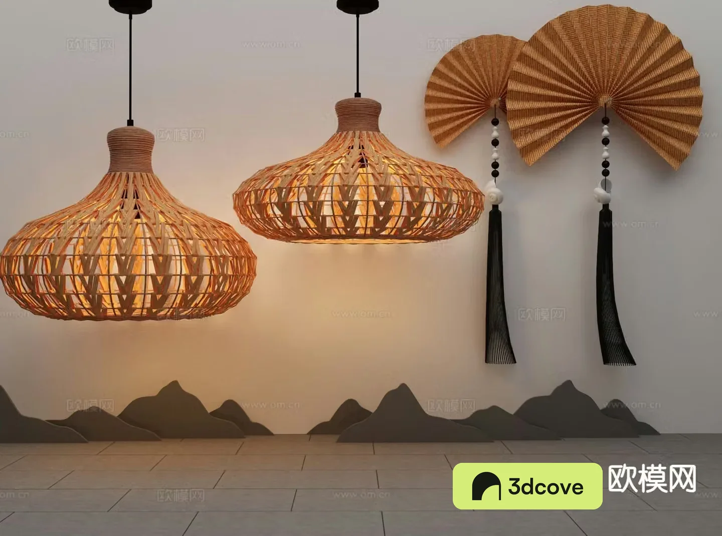 New Chinese style chandelier hollow chandelier