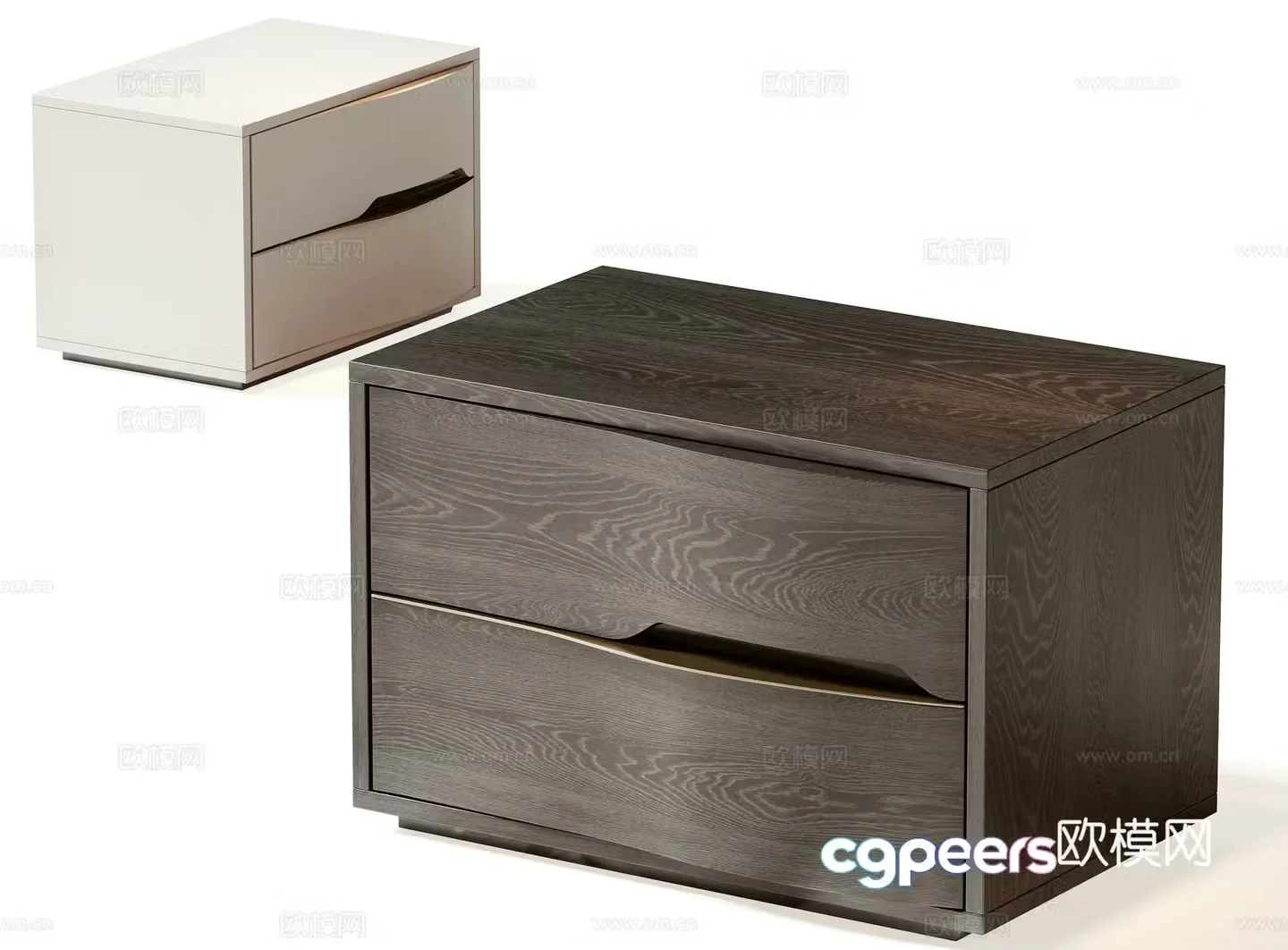 New Chinese style bedside table 3d model