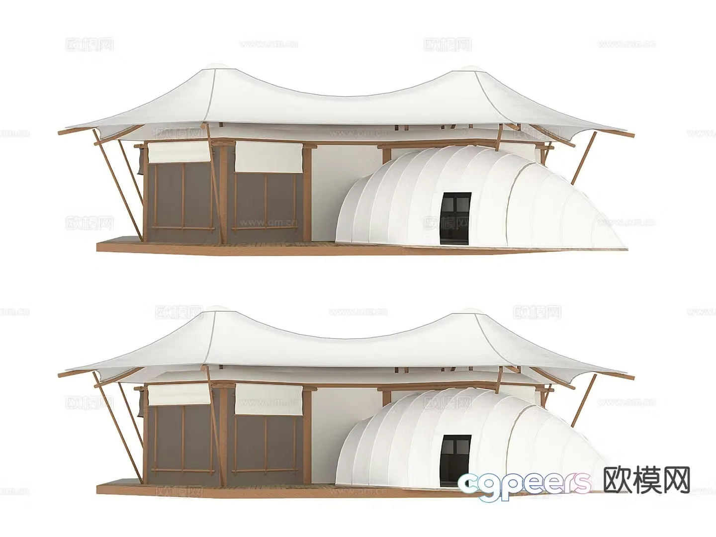 Outdoor tent 3d model
