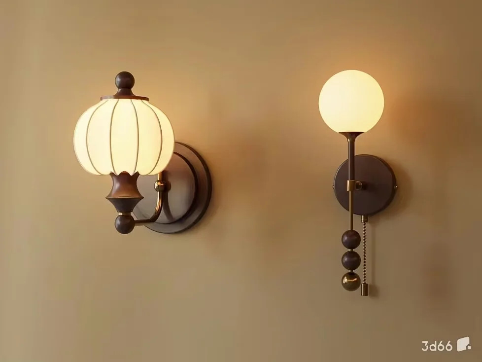 Gold Light Fixture 3D Model – 22961 – VRAY Render