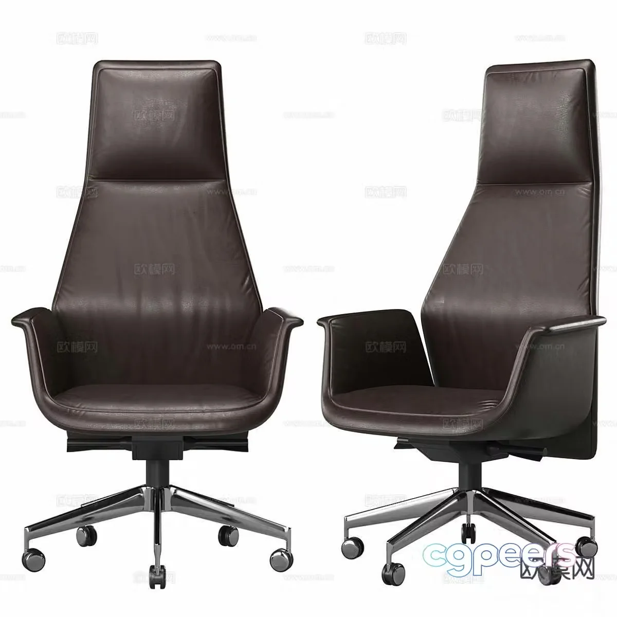 FRAU leather office chair executive chair 3d model