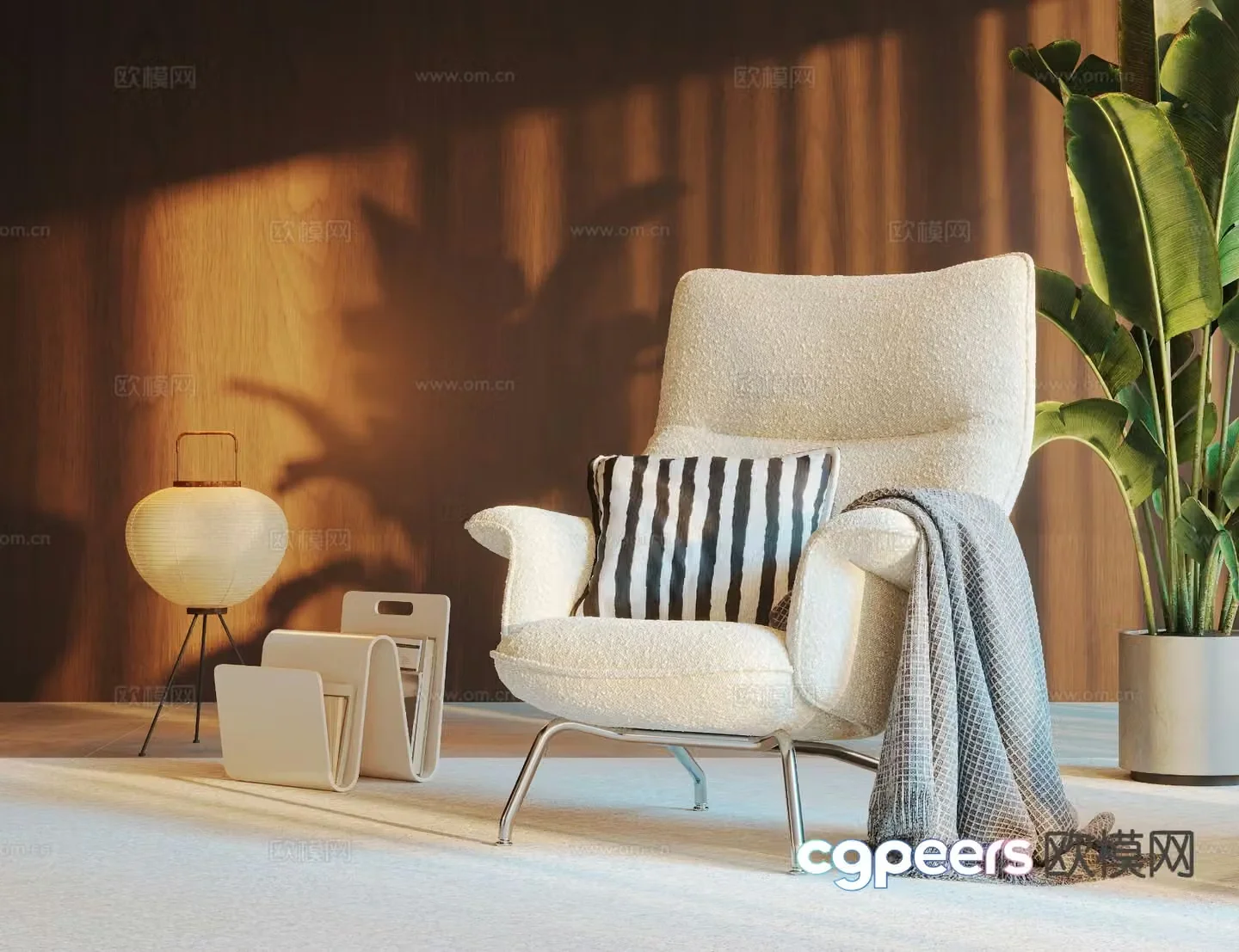 Modern lounge chair 3d model