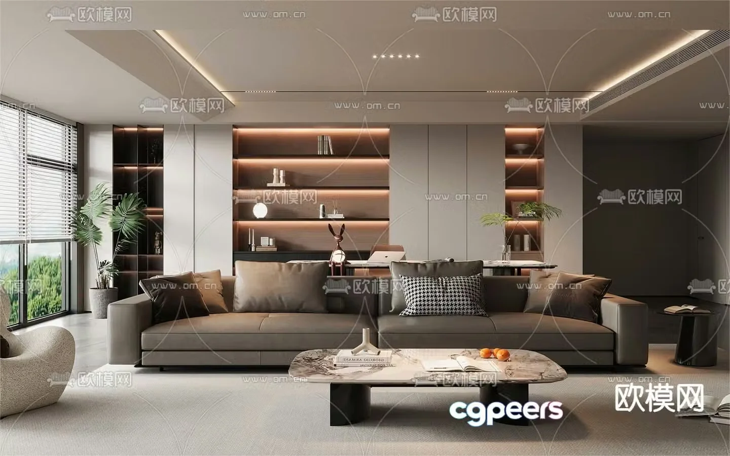 Italian living room 3d model