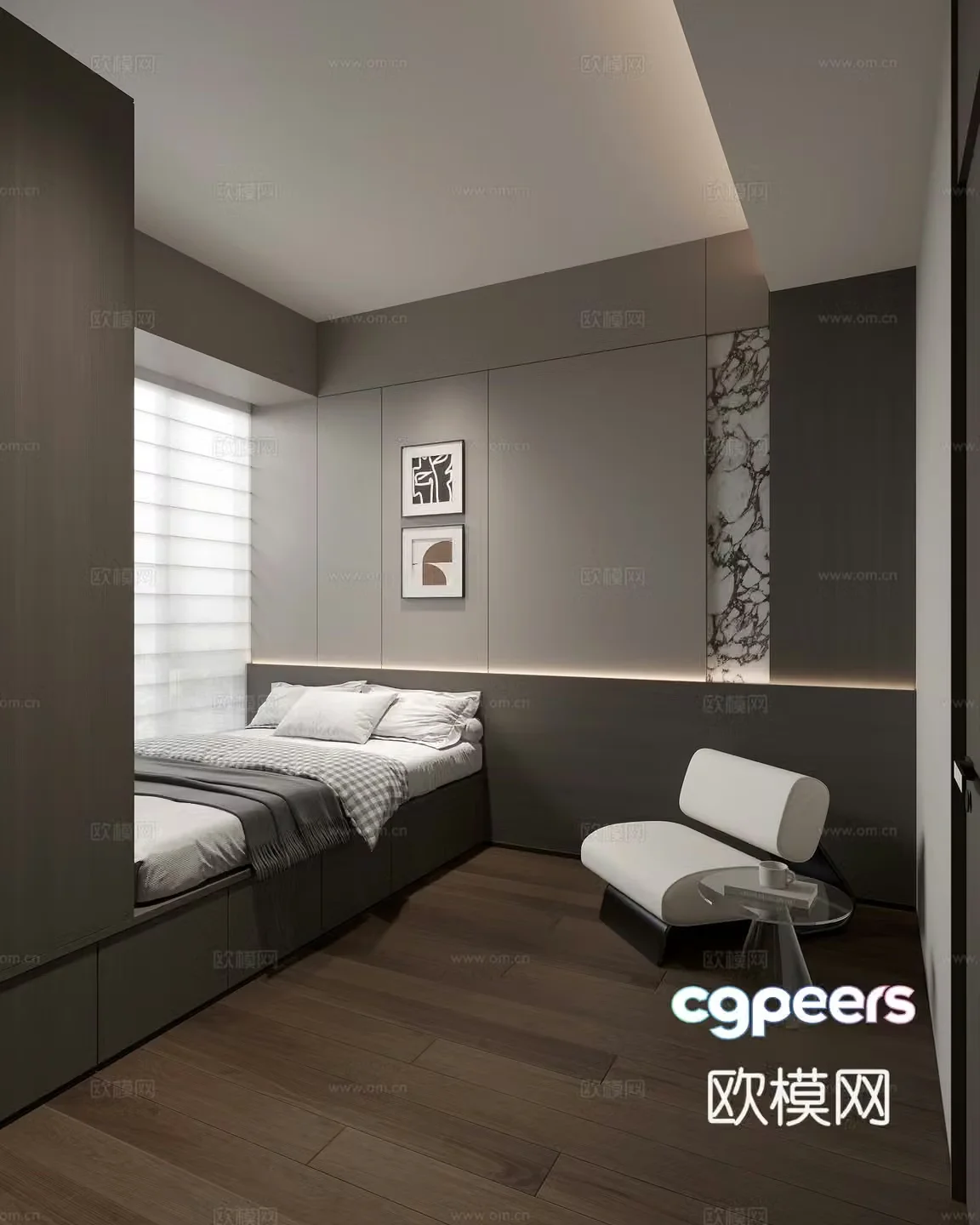 Modern bedroom 3d model