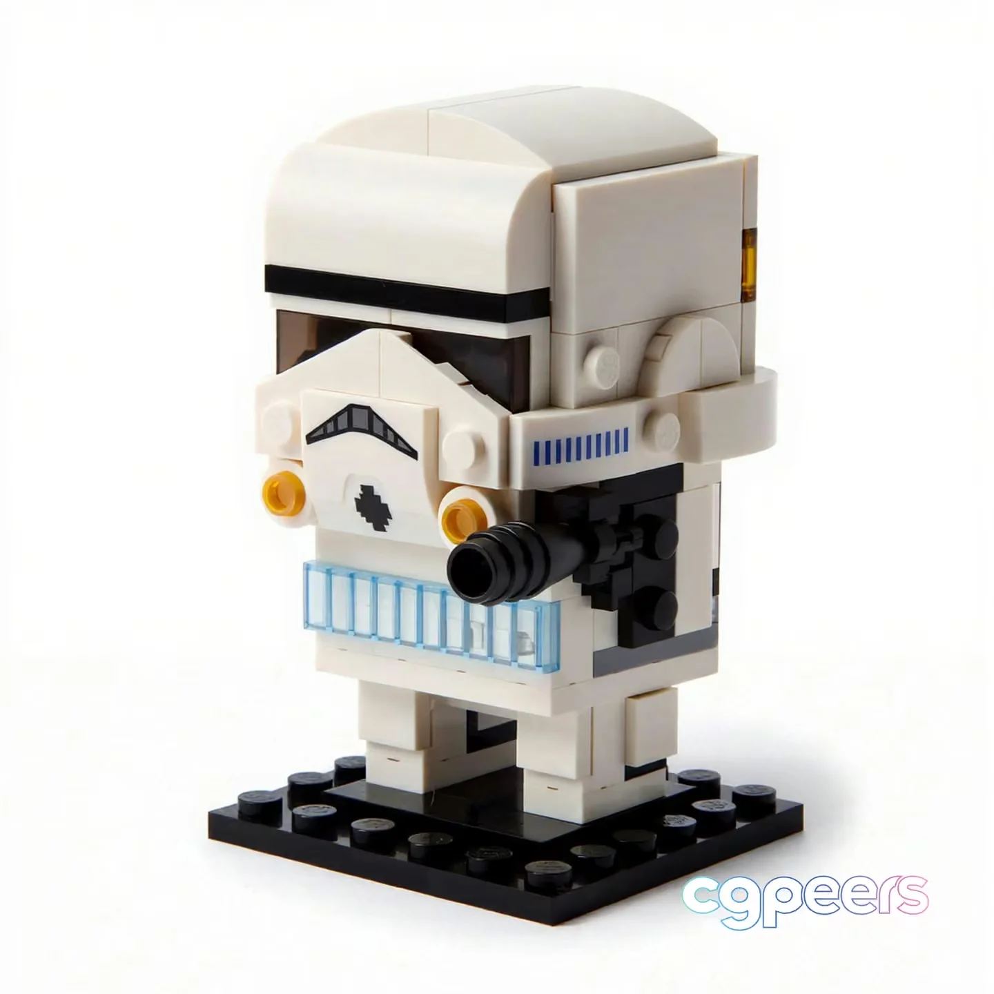 A Stormtrooper Lego Figure 3D Model – 19063 – VRAY Render