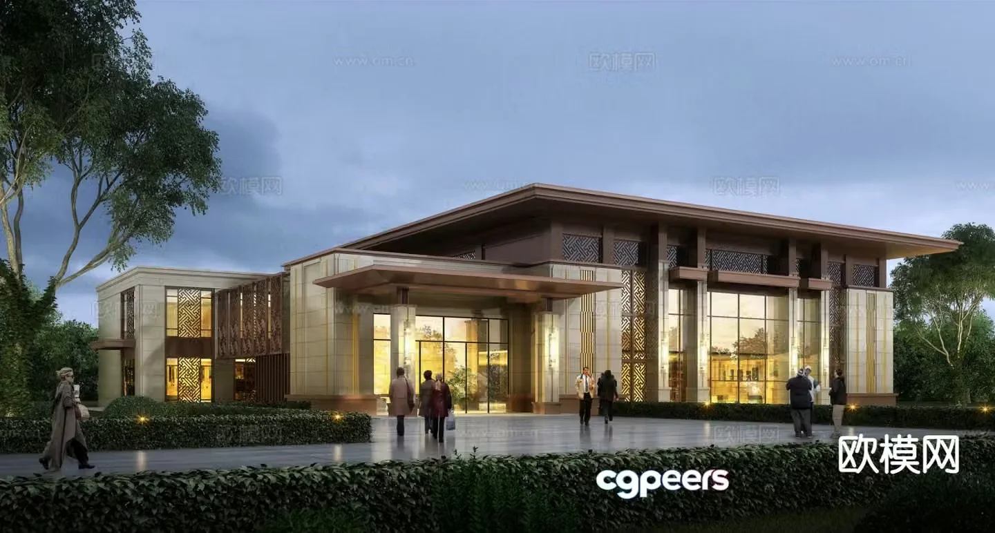 3D model of sales office appearance
