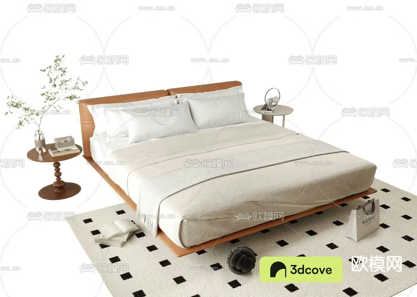 Modern double bed