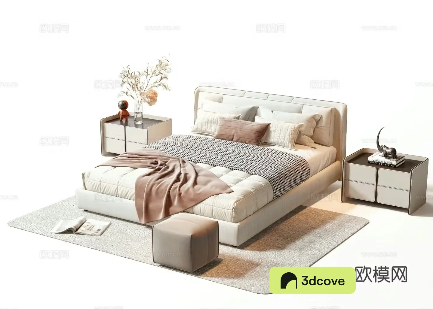 Modern double bed