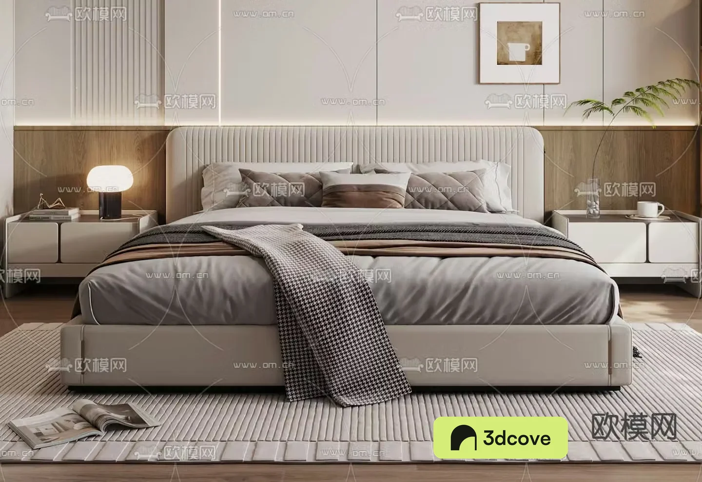 Modern double bed