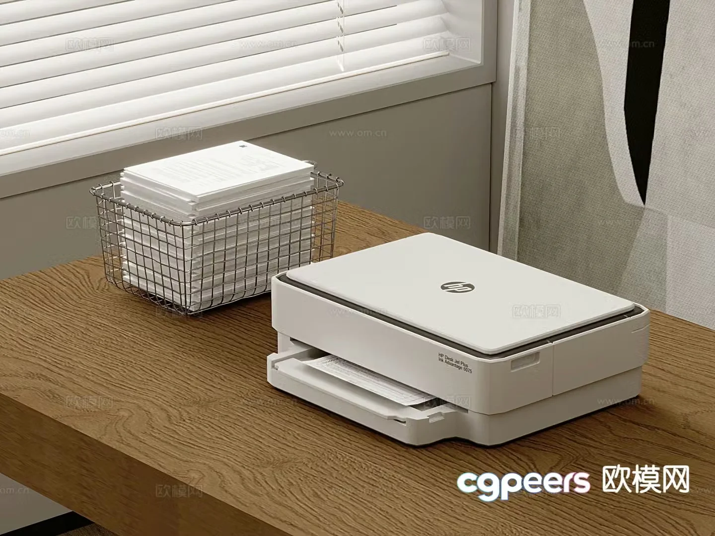 Modern printer copier 3d model