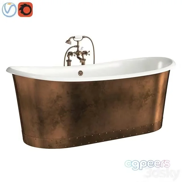 3ds Max Free – Bathroom cast iron Devon & Devon AMBRA