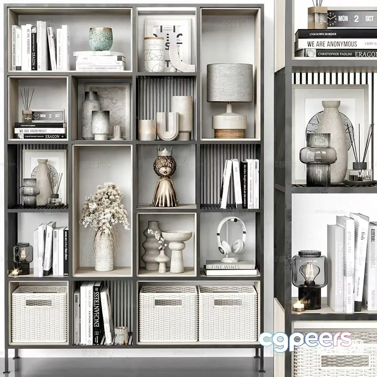 Modern decorative cabinet display cabinet 3d model